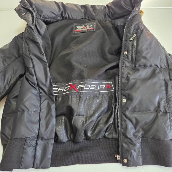 Zero Xposur Black Attachable Hooded Winter Jacket Woman's Size Medium - Picture 4 of 8
